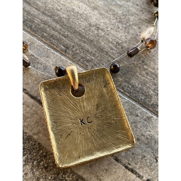 KC Kenneth Cole Fashion Necklace Beaded Statement Collar - Picture 4 of 12